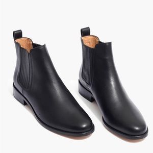 Madewell Black Ainsley Chelsea Boots